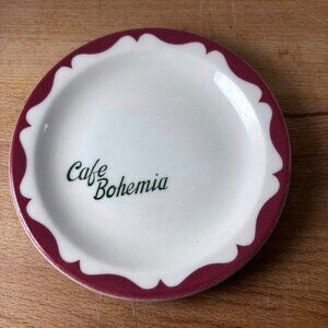 Vintage Cafe Bohemia Plate By Mayer China Restaurant Vitrified